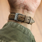 Original Highley Horween Chromoexcel Leather Watch Strap - Natural