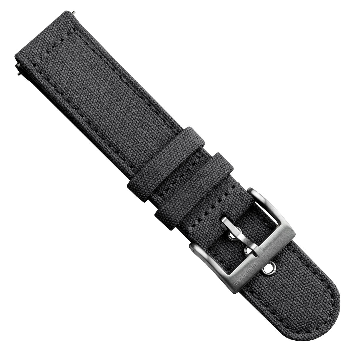ZULUDIVER Croyde 2 Piece Canvas QuickRelease Watch Strap Charcoal