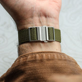 ZULUDIVER Perlon Nylon OctoPod Watch Strap - Army Green