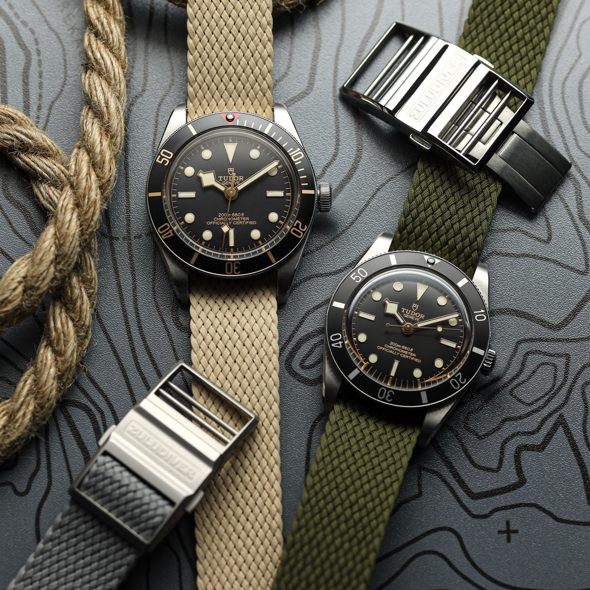 ZULUDIVER Perlon Nylon OctoPod Watch Strap Collection