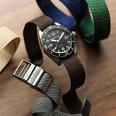 OCTOPOD Perlon Nylon Watch Strap - Jade Green