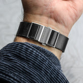 OCTOPOD Oxford Leather Watch Strap - Black