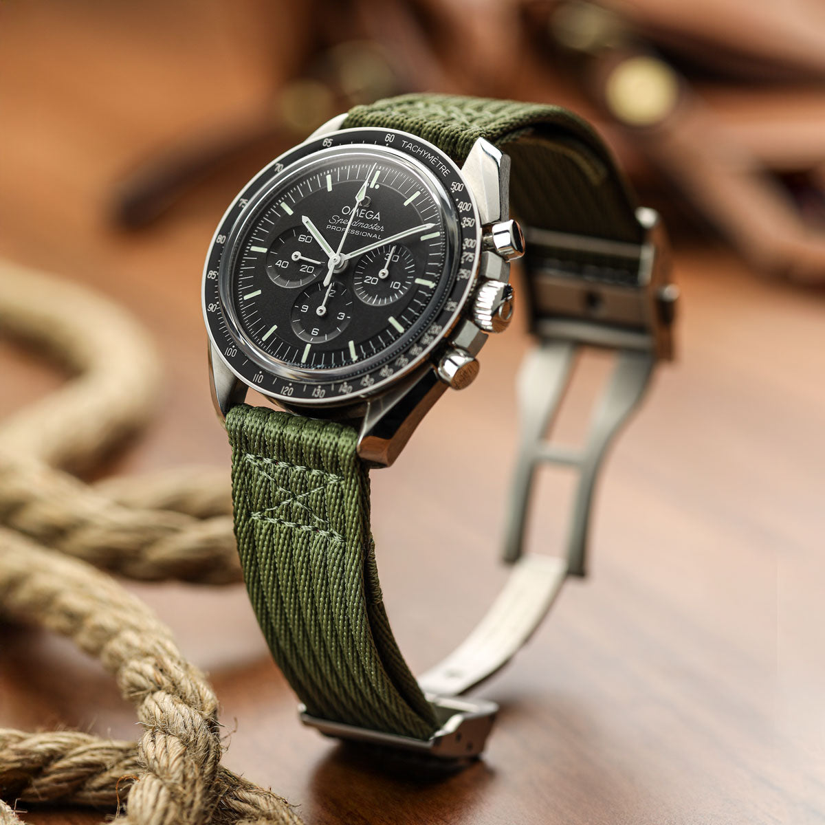 OCTOPOD 2-Piece Naval-Marine Watch Strap - Olive Drab