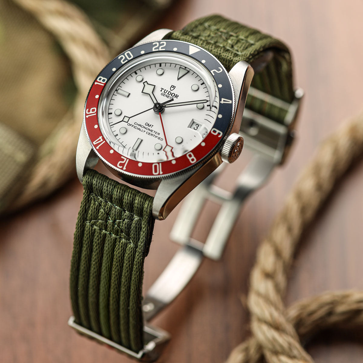 OCTOPOD 2-Piece Naval-Marine Watch Strap - Olive Drab