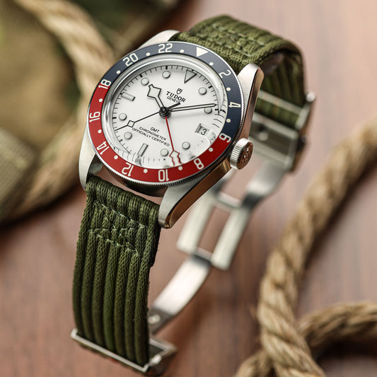 OCTOPOD 2-Piece Naval-Marine Watch Strap - Olive Drab