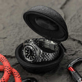 OCTOPOD Zip Up Doughnut Watch Case - Carbon Slate
