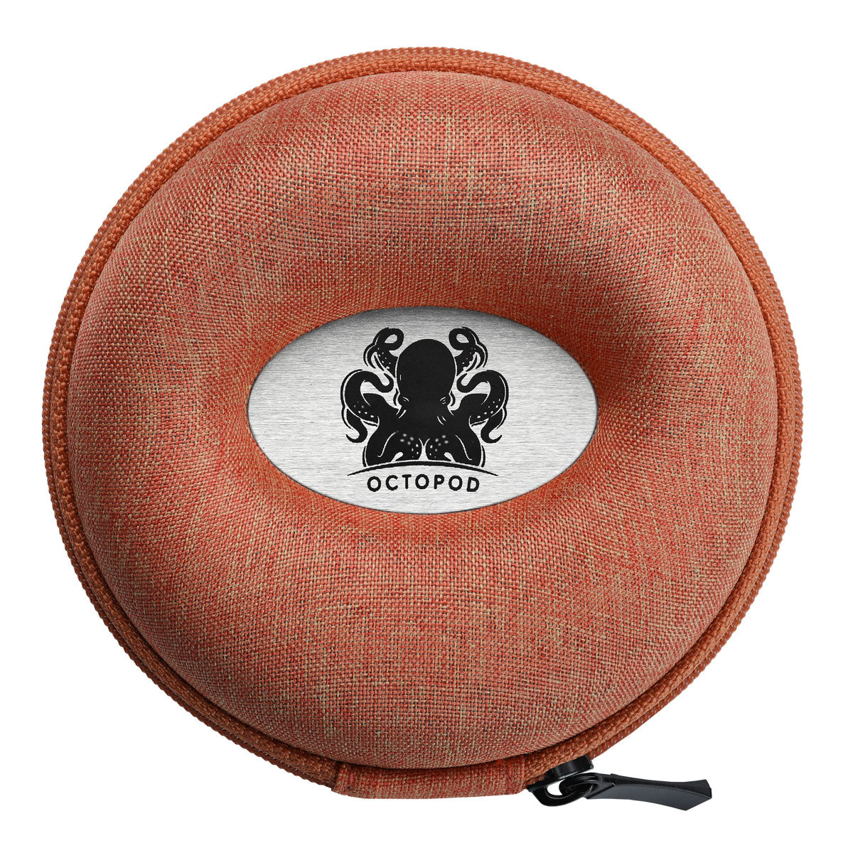 Zip Up Doughnut Watch Case - Burnt Orange