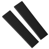 400 CTS Italian Rubber Divers Reversible Watch Strap - Black - Brushed / Polished