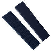 400 CTS Italian Rubber Divers Reversible Watch Strap - Dark Blue - Brushed / Polished