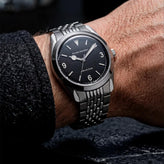Nivada Grenchen Antarctic Erotic Black with white Super Luminova