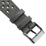 Ashdown Togo Leather Racing Watch Strap - Grey