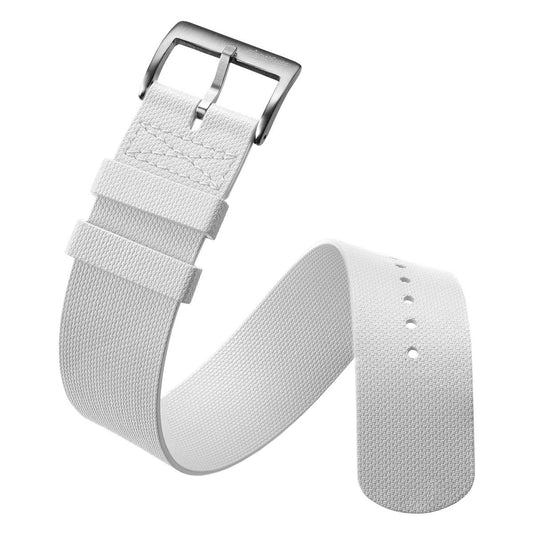 TidalPass British Military FKM Rubber Watch Strap - White