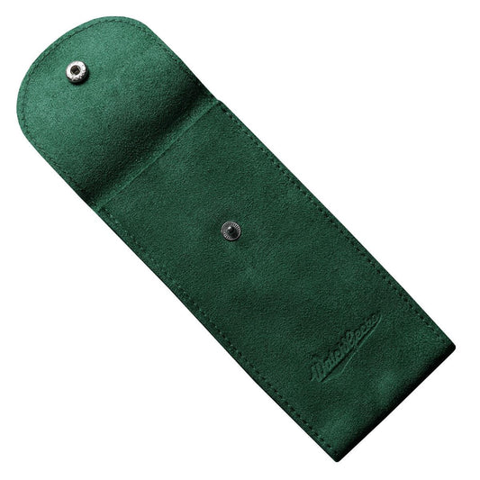 WatchGecko Faux Suede Pouch - Dark Green