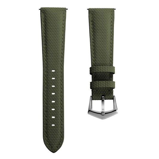 Waypoint Rubber Watch Strap - Forest Green