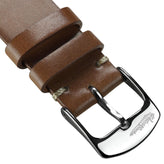 Cromford Horween Shell Cordovan Leather Watch Strap - Medium Brown