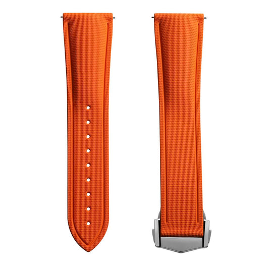 Endurance Rubber Deployant Watch Strap  - Flare Orange