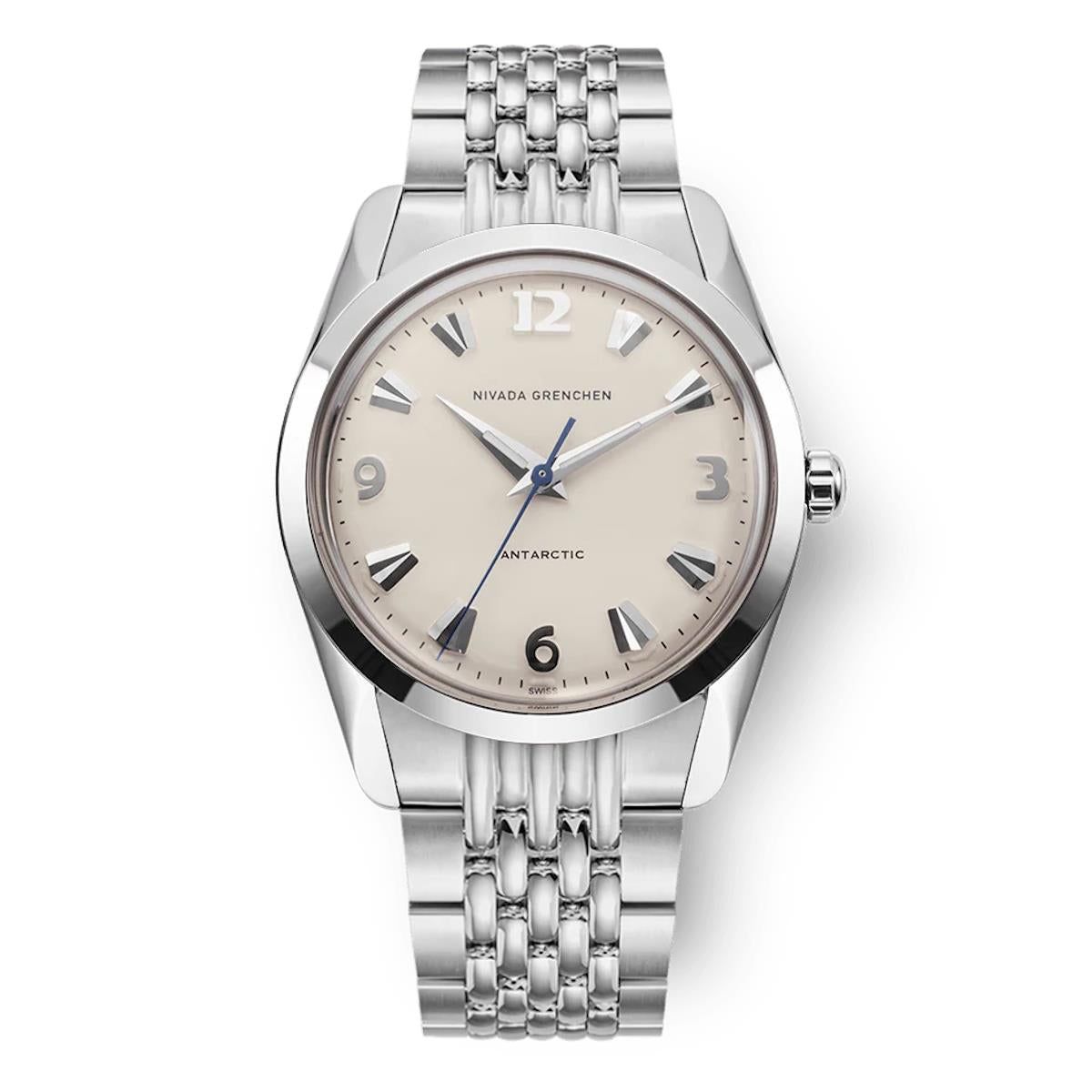 Nivada Grenchen Antarctic Eggshell White Luminova 35mm