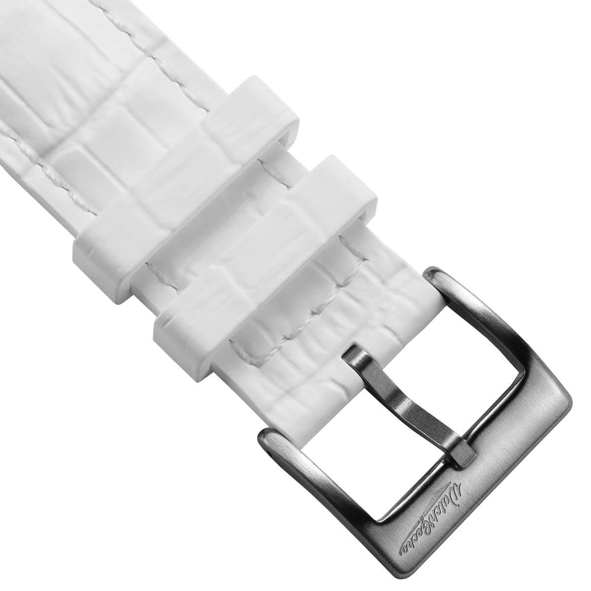 Everglade Alligator Pattern FKM Rubber Strap - Ivory White