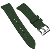 WatchGecko Sennen Quick-Release FKM Rubber Watch Strap - Green