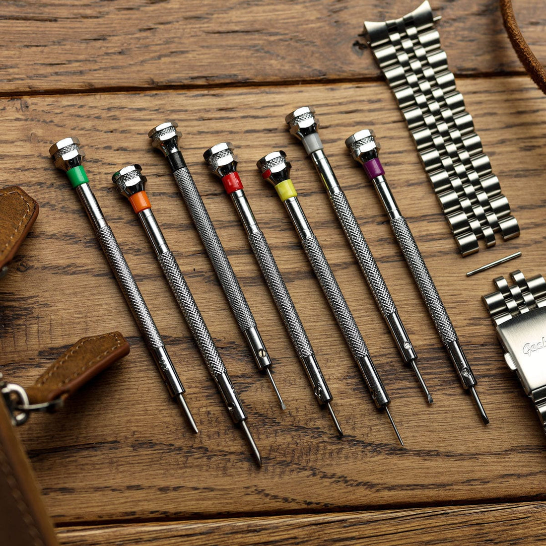 Watchmaker Riveting Set Watchmaker's 7 Piece Screwdriver Set | WatchGecko