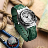 Everglade Alligator Pattern FKM Rubber Strap - Marsh Green