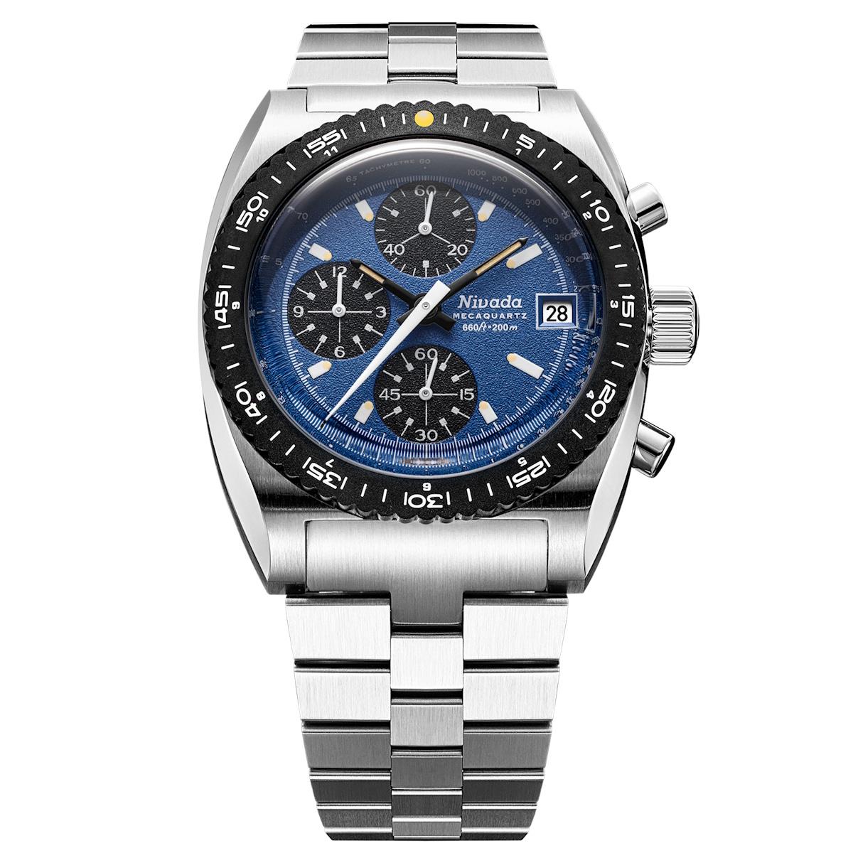 Nivada Grenchen Autochron Blue - Bracelet