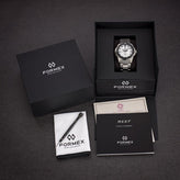 FORMEX Baby REEF Automatic Chronometer COSC 300M Steel Bracelet / White Dial / Black Bezel