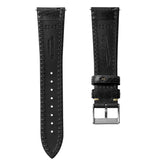 Classic Highley Genuine Leather Watch Strap - Black