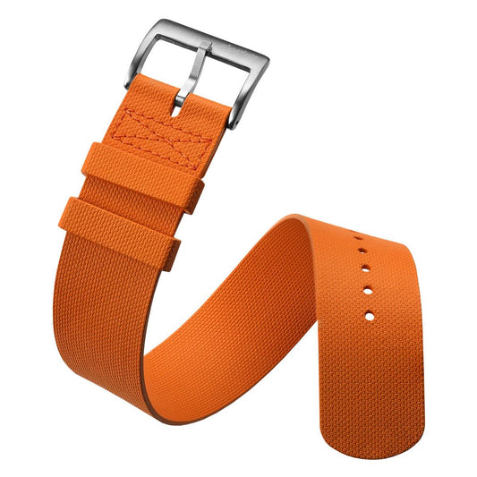 TidalPass British Military FKM Rubber Watch Strap - Orange