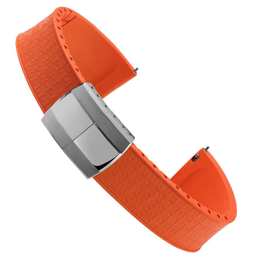 Mosaic CTS Rubber Watch Strap - Orange