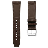 Everglade Alligator Pattern FKM Rubber Strap - Saddle Brown