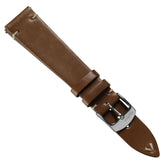 Cromford Horween Shell Cordovan Leather Watch Strap - Medium Brown