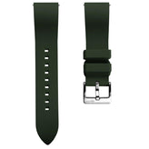 WatchGecko Sennen Quick-Release FKM Rubber Watch Strap - Green