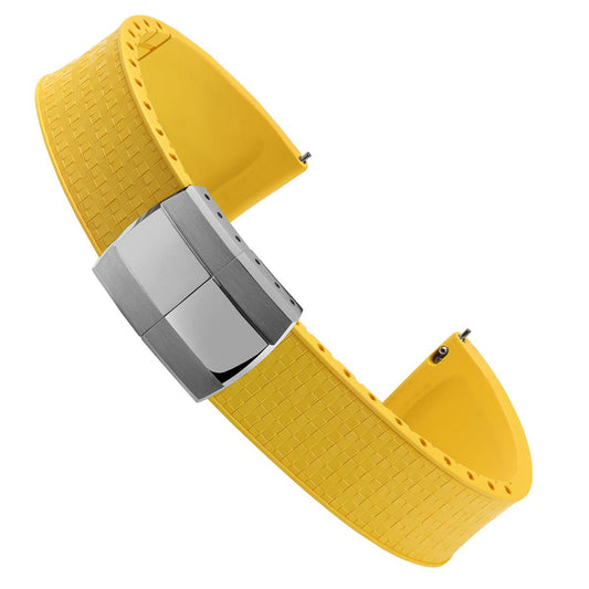 Mosaic CTS Rubber Watch Strap - Yellow
