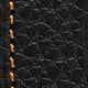 Ashdown Togo Leather Racing Watch Strap - Black / Orange