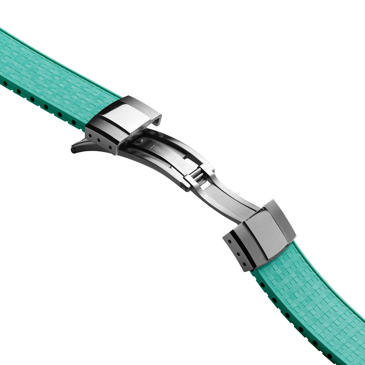 Mosaic CTS Rubber Watch Strap -  Caribbean Sea