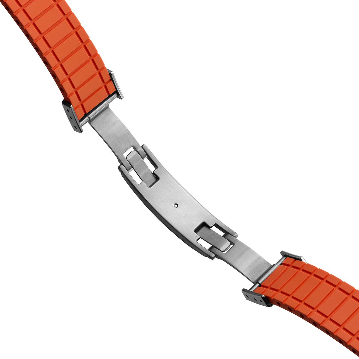 Mosaic CTS Rubber Watch Strap - Spanish Orange