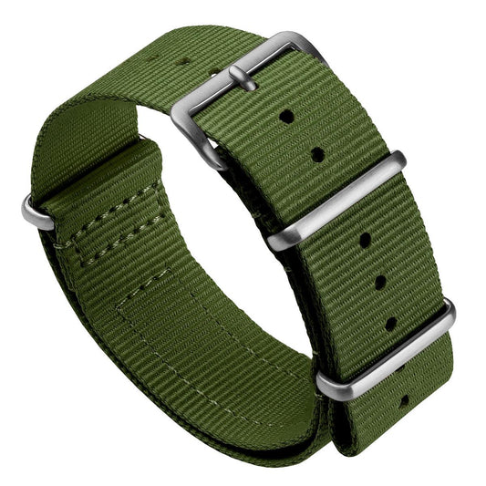 WatchGecko Standard Issue Military Strap - Olive Drab