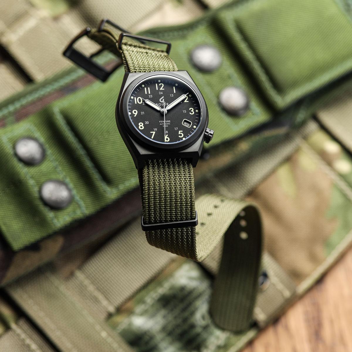 Leather Mwc Nato Straps WatchGecko Ridge Military Nylon Watch