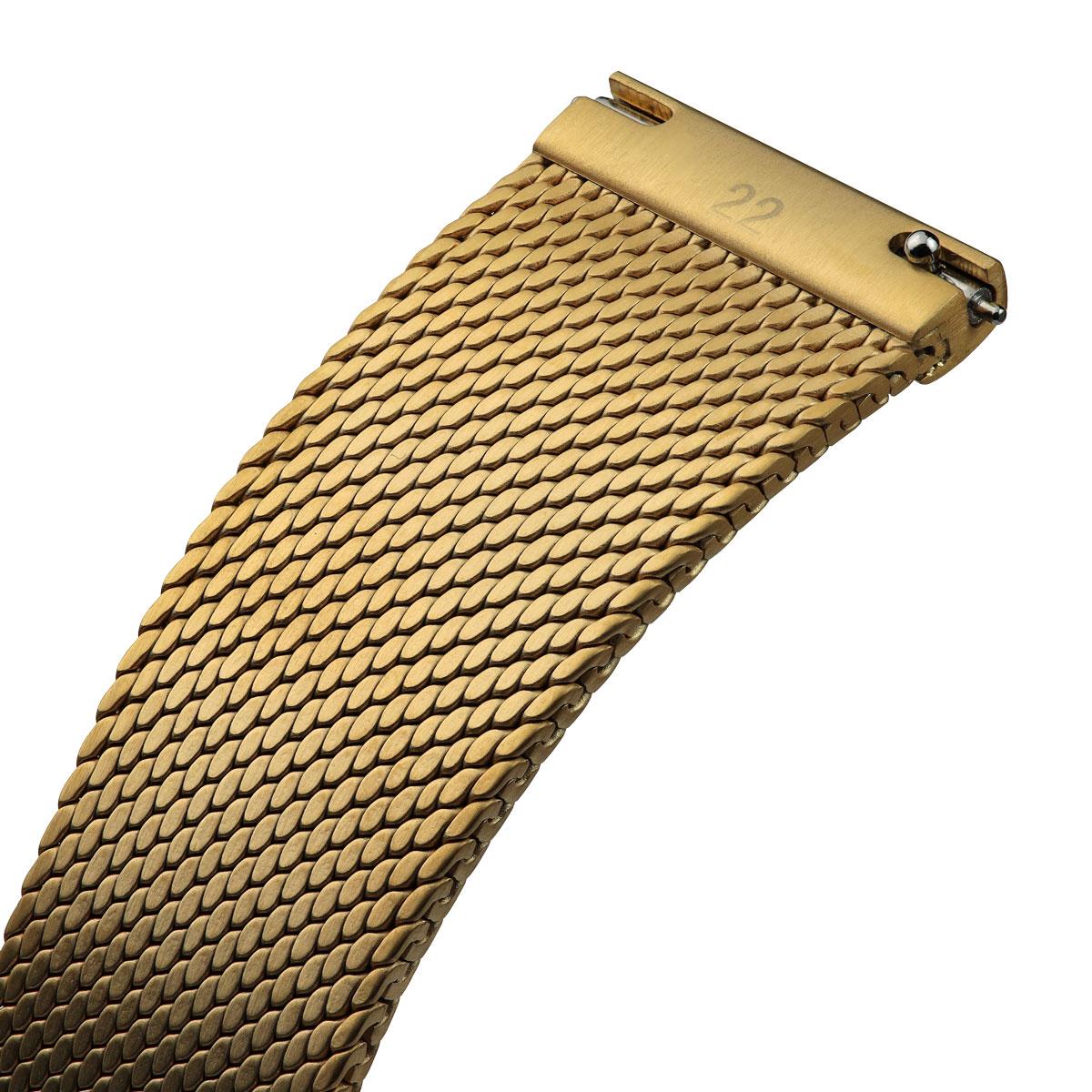 Calibre 1960 Mesh Watch Strap - PVD Gold