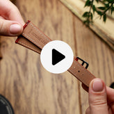 Brixham Special Buckle Classic Leather Watch Strap - Brown