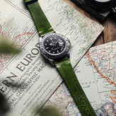 Bormio Handmade Italian Ibiza Leather Watch Strap - Ibiza Green