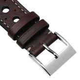 Boutsen Racing Handmade Leather Watch Strap - Burgundy