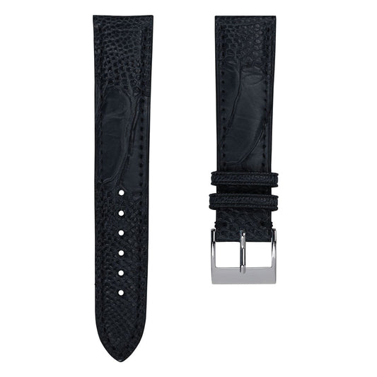 Durbuy Ostrich Leg Leather Handmade Watch Strap - Blue