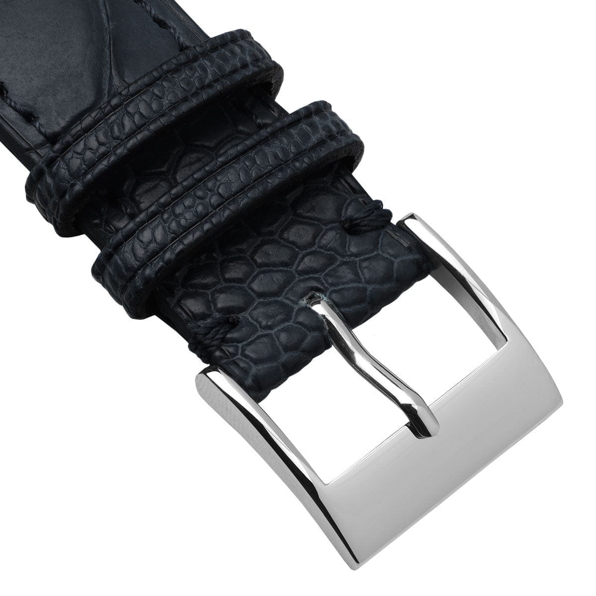 Durbuy Ostrich Leg Leather Handmade Watch Strap - Blue