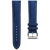 Ostend Baranil Thick Padded Nubuck Leather Watch Strap  - Azure Blue