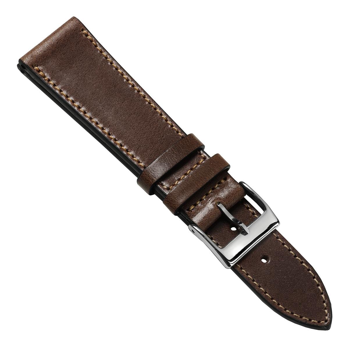 Radstock Missouri Vintage Leather Watch Strap - Dark Brown