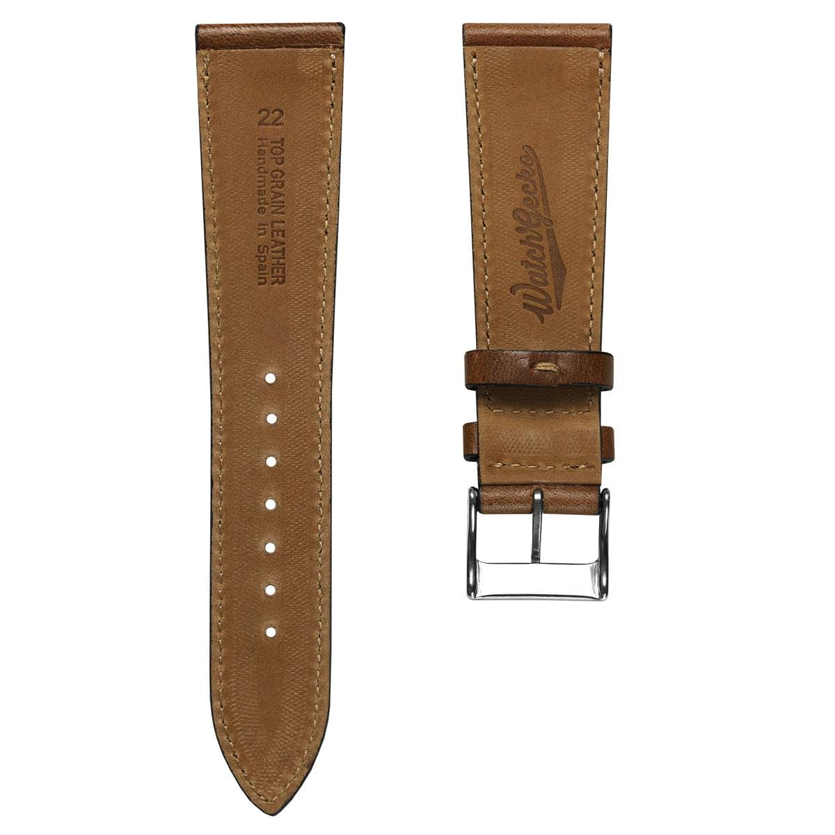 Radstock Missouri Vintage Leather Watch Strap - Light Brown
