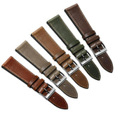Radstock Missouri Vintage Leather Watch Strap - Medium Brown