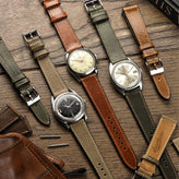Radstock Missouri Vintage Leather Watch Strap - Medium Brown